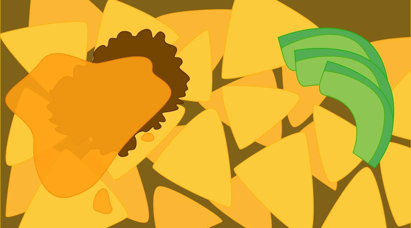 vierkante ogen door het blokken? Eet driehoeken!