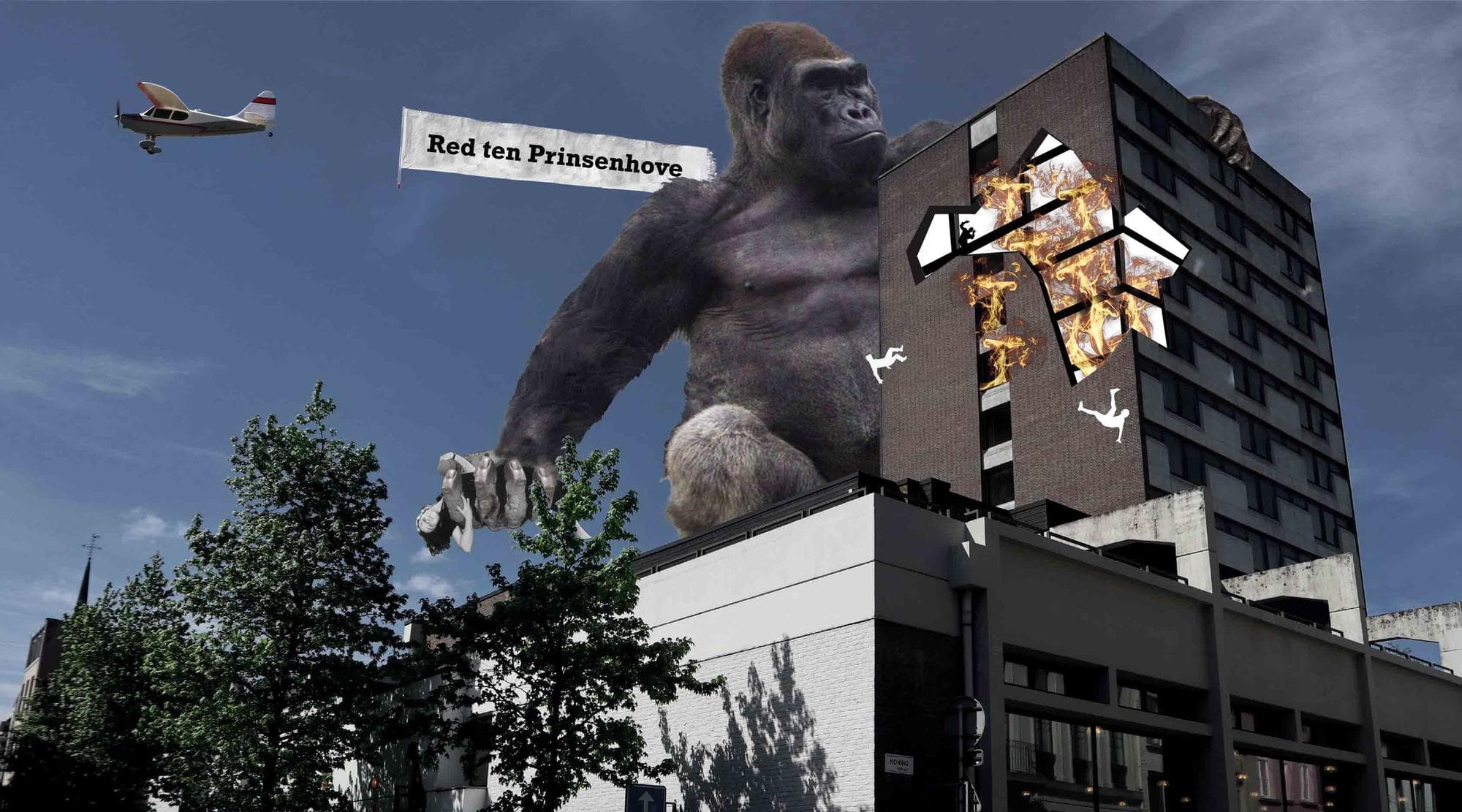 studenten krijgen de deur gewezen