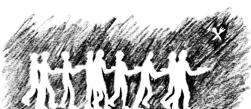 als haringen in een ton