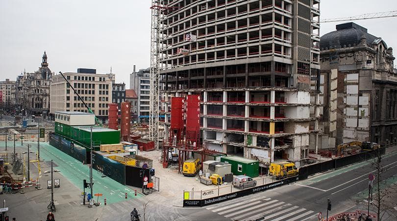 de upgrade van de Antwerp Tower