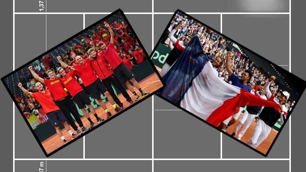 Davis cup finale België versus Frankrijk