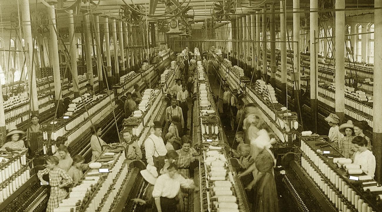 tweeten tegen de fabriekstorens: 1813